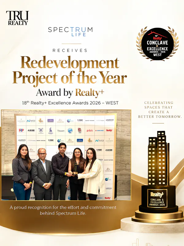Realty+ Redevelopment Project of the Year 2026 award for Spectrum Life