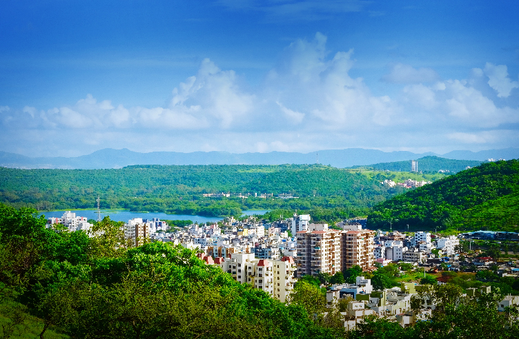 The green hills around Bavdhan, Pune