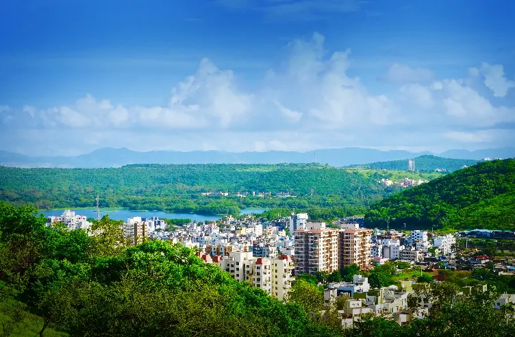 The green hills around Bavdhan, Pune
