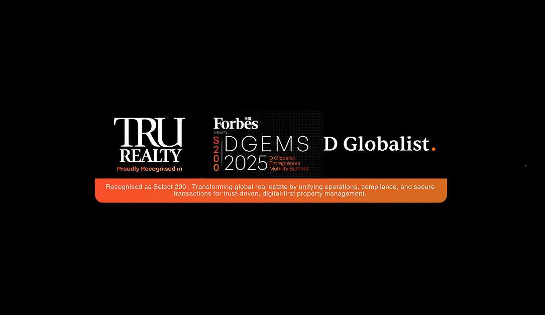 Forbes India DGEMS Select 200 recognition for TRU Realty
