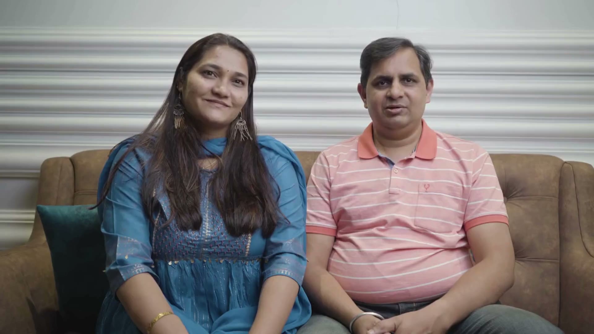 Sachin and Charushila Junghare at home