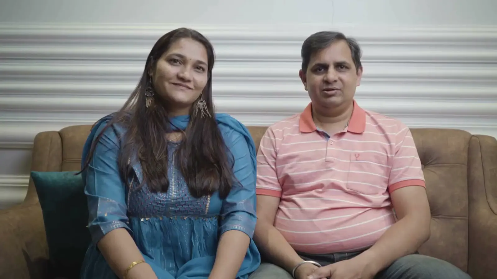 Sachin and Charushila Junghare at home