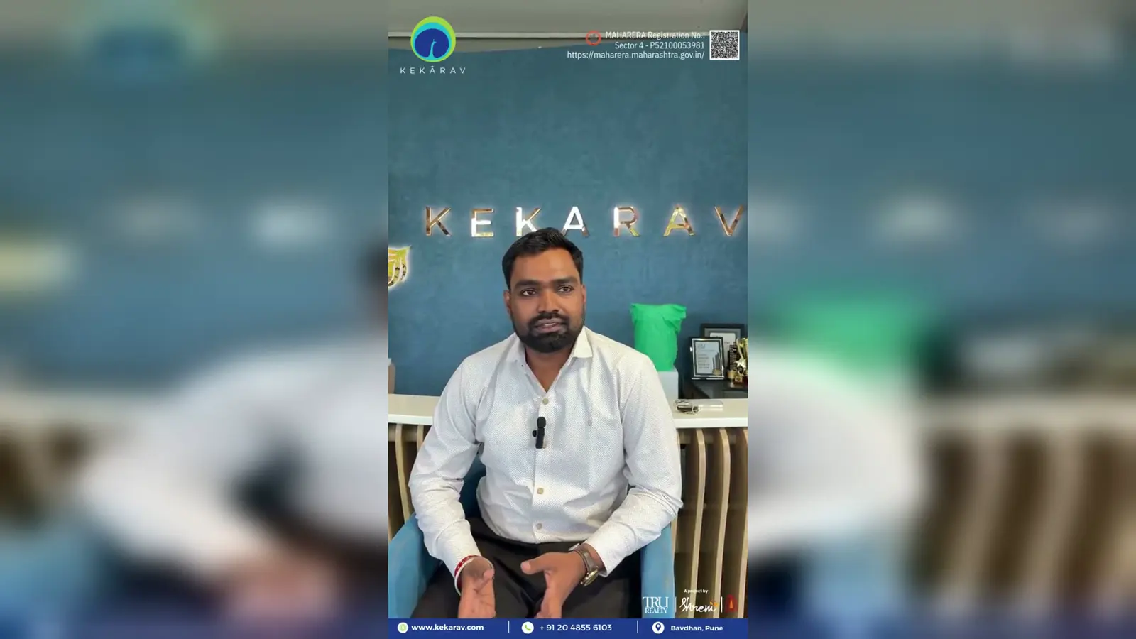 Sachin Nale at the Kekarav sales office