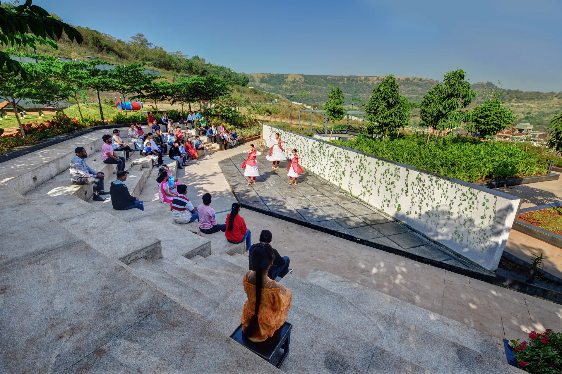 A gathering at the Kekarav amphitheatre
