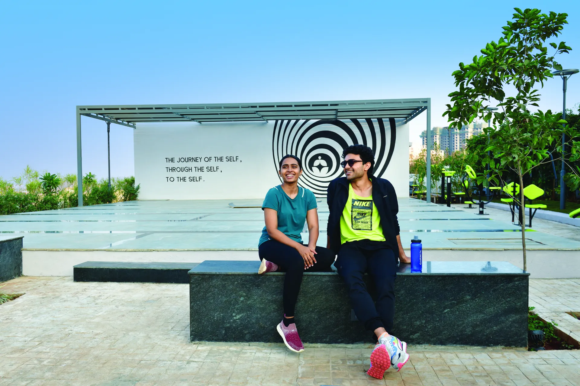 The meditation plaza at Kekarav
