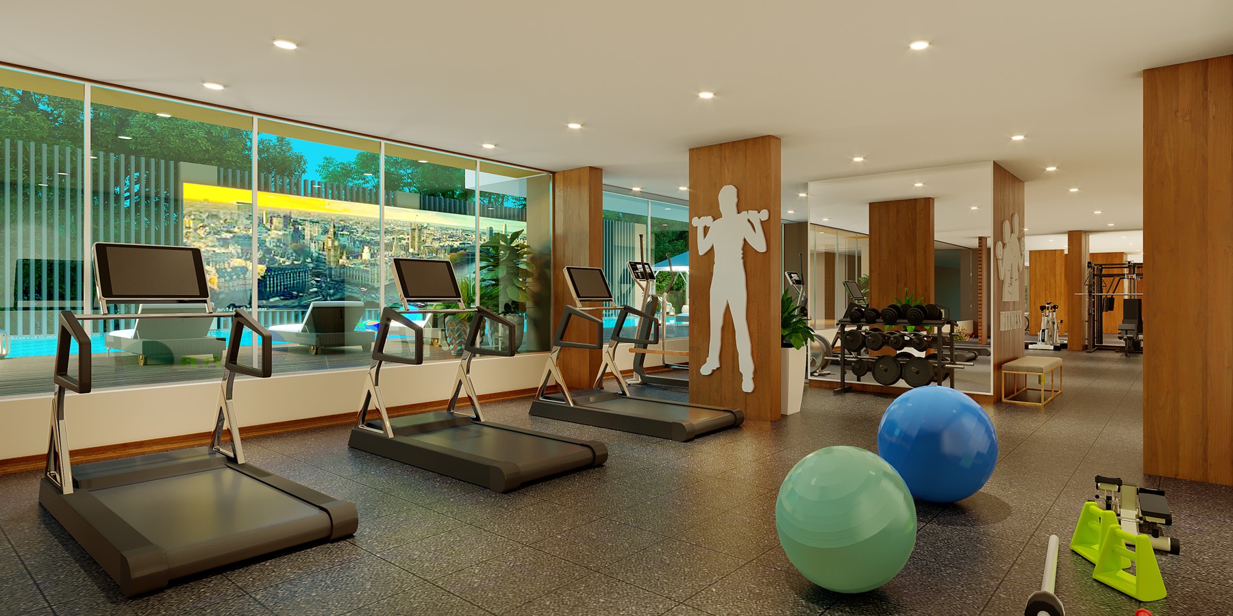 The modern fitness centre