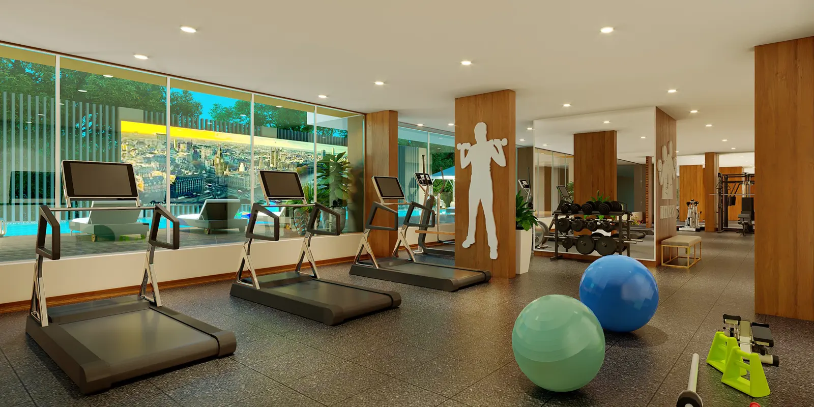 The modern fitness centre