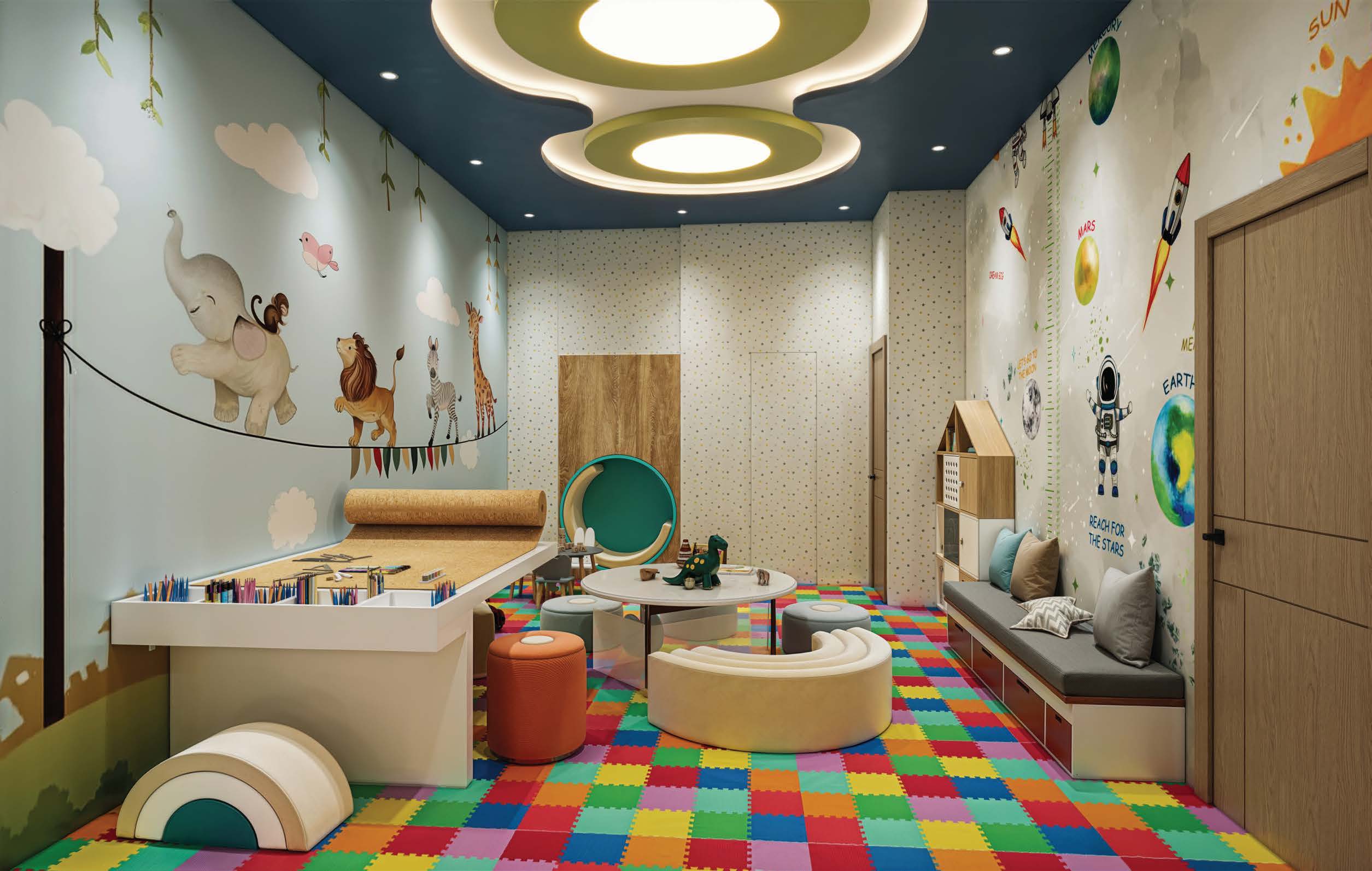 The kids' pavilion