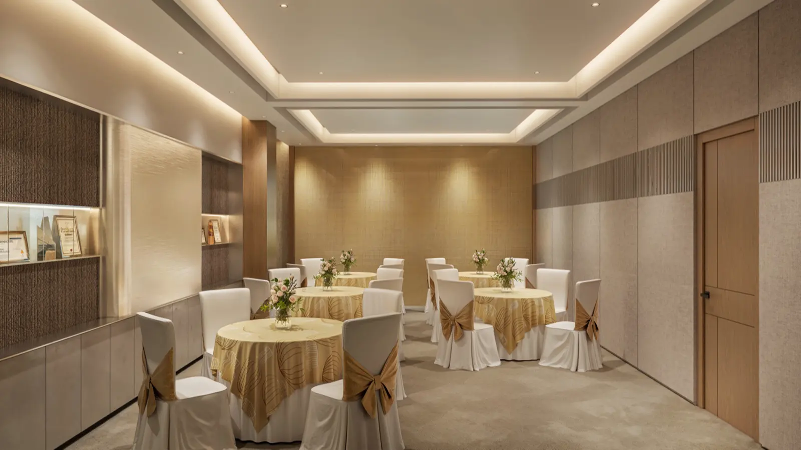 The plush multipurpose hall