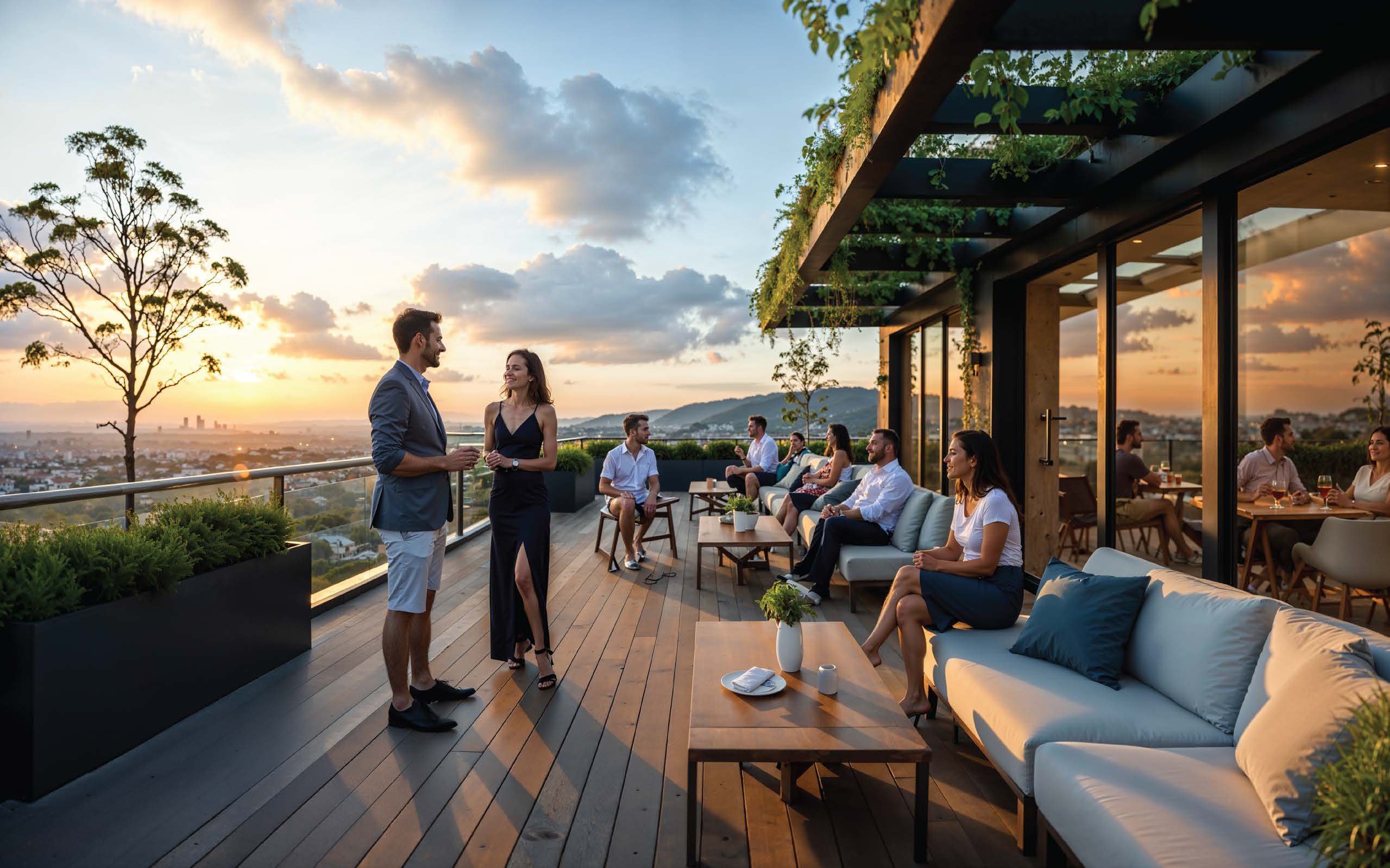 The serene sky garden