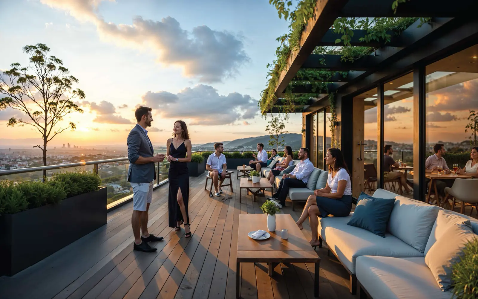 The serene sky garden
