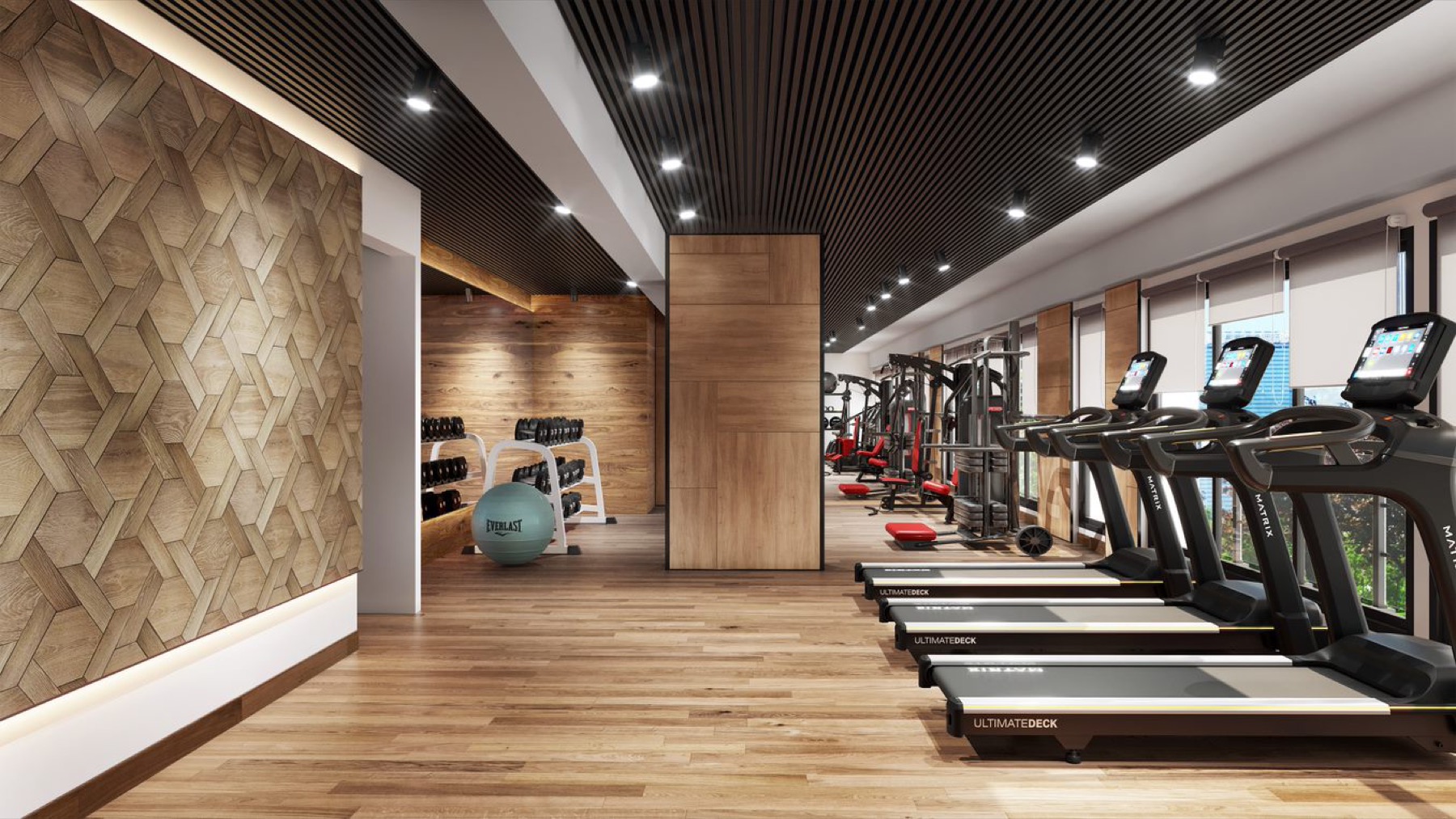 The gymnasium at TRU Gardenia