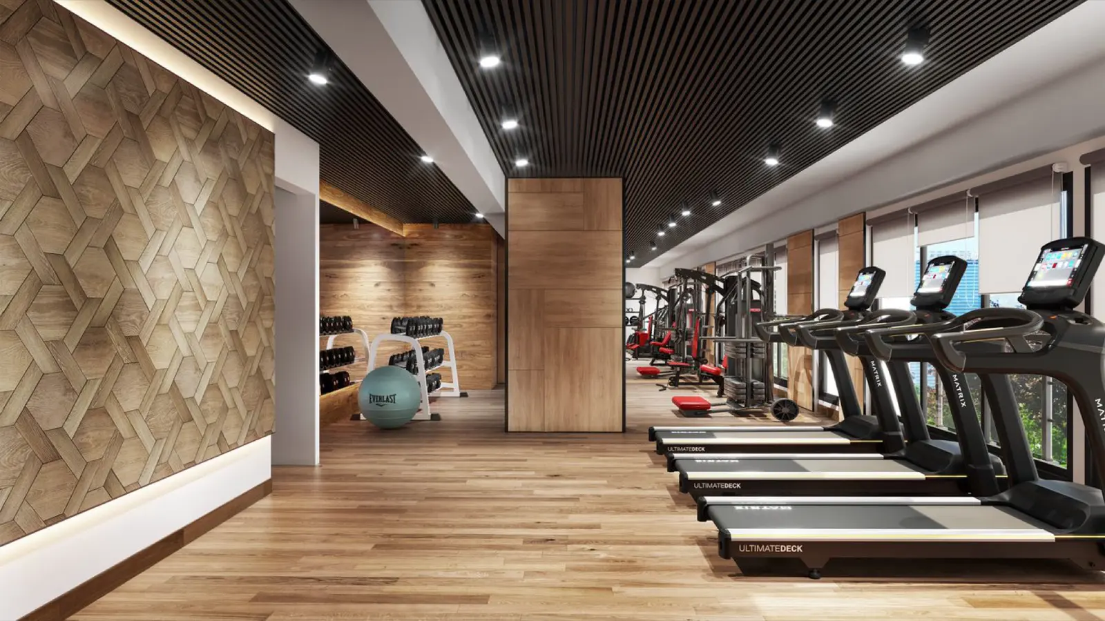 The gymnasium at TRU Gardenia